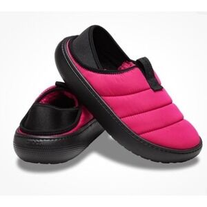 NEW CROCS Classic PUFF MOC Shoe 210706-6ZT Dragonfruit PINK Size Mens 5 Womens 7